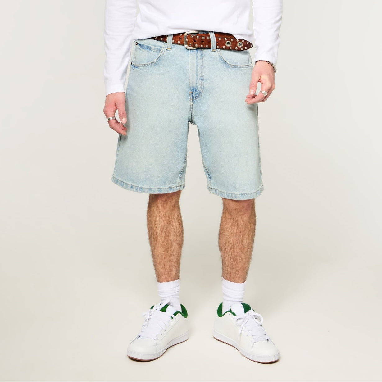 Men's classic denim shorts