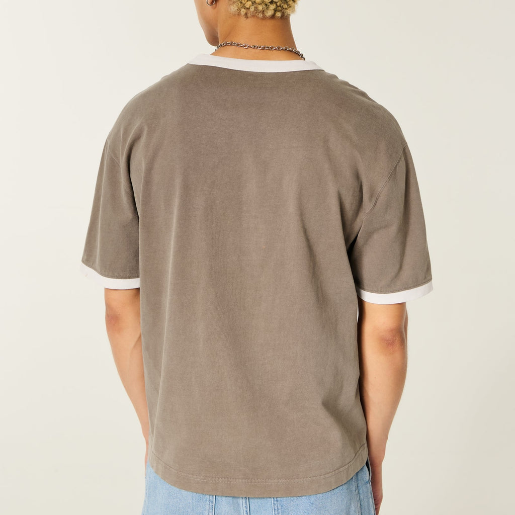 Men's contrast trim crew neck t-shirt