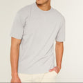 Men's grey crew neck t-shirt