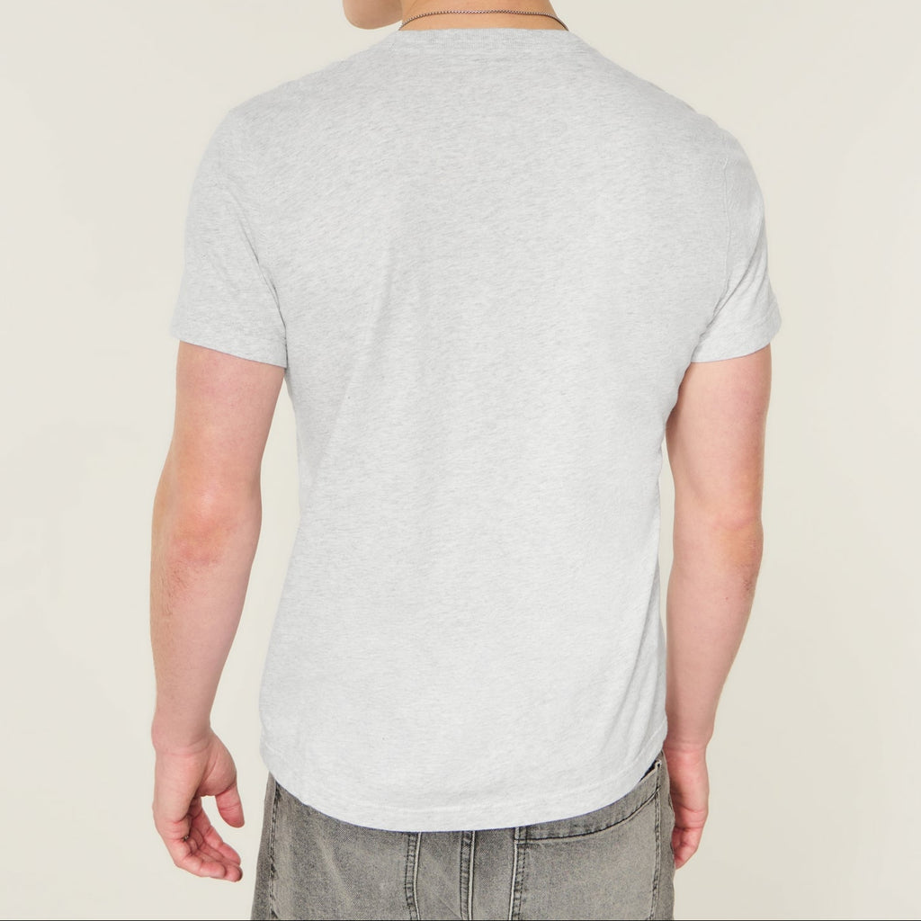 Men's grey crew neck t-shirt